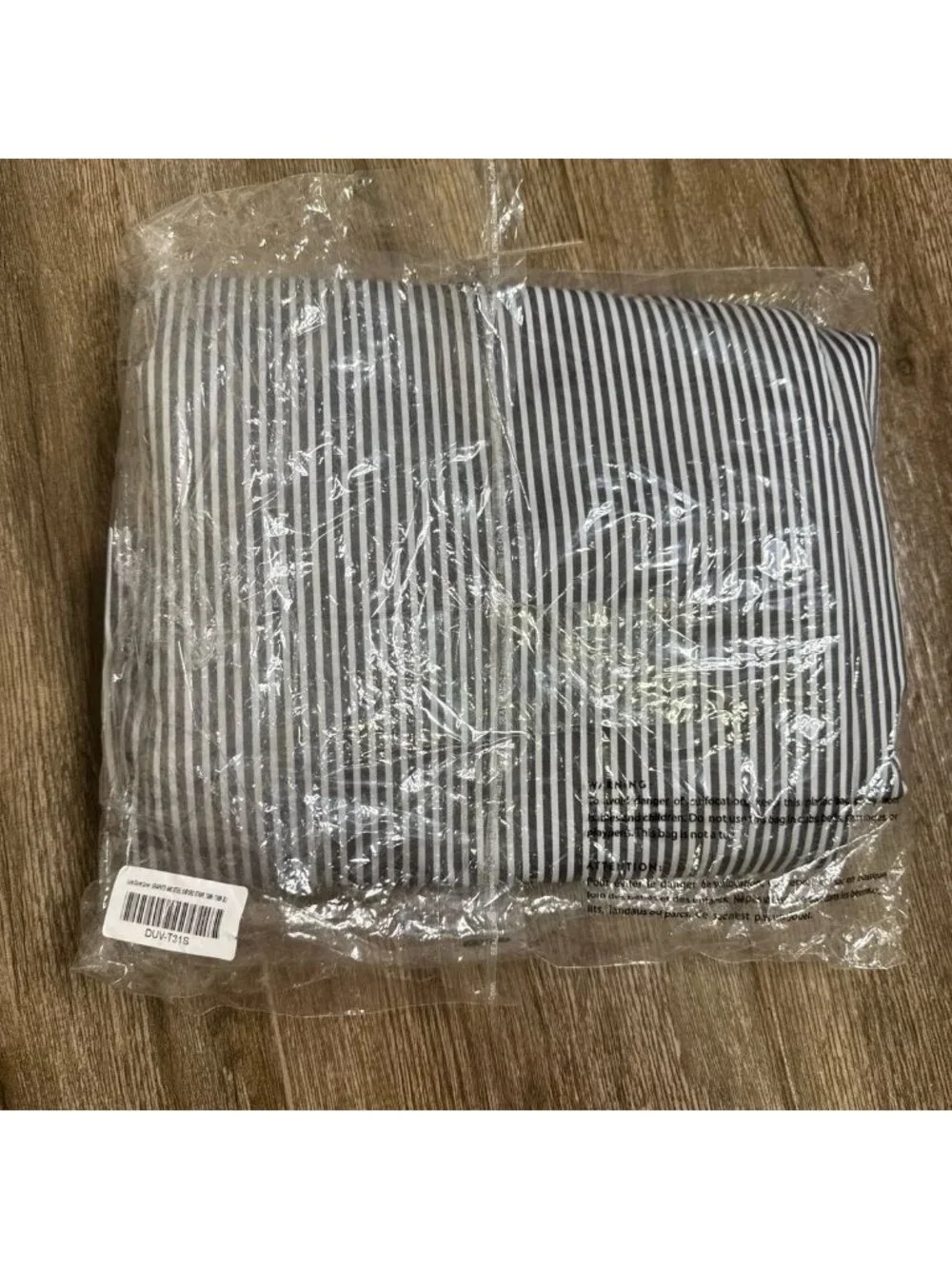 Brooklinens luxe core duvet cover graphite and steel oxford stripe twin twinx